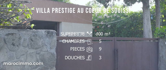 Magnifique Villa à vendre à souissi — 2