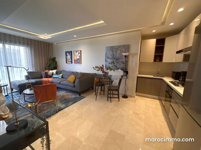 Louez cet appartement à Oasis. Superficie 60 m². Meublé — Casablanca