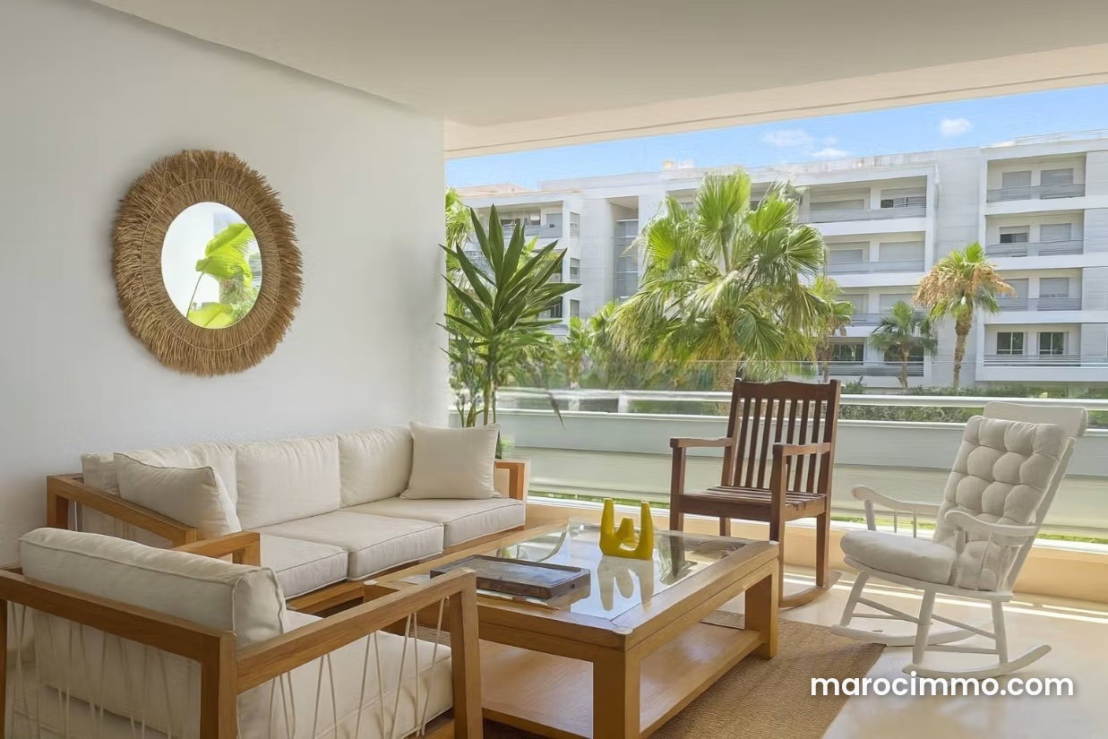 Furnished 200 sqm Apartment with Terrace, Aïn Diab, Casablanca — Casablanca