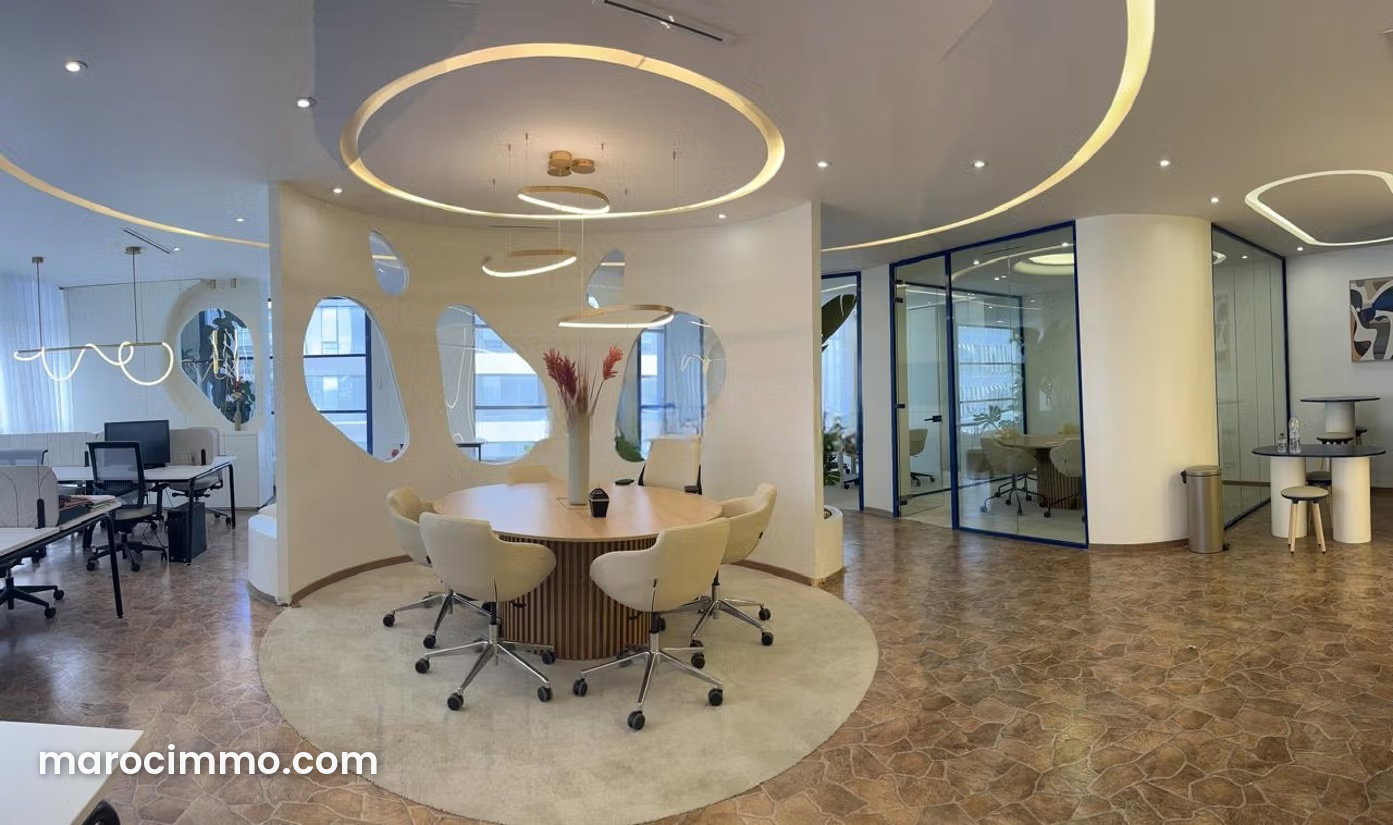 154 sqm fully fitted and air-conditioned office in Sidi Maarouf, Casablanca — Casablanca