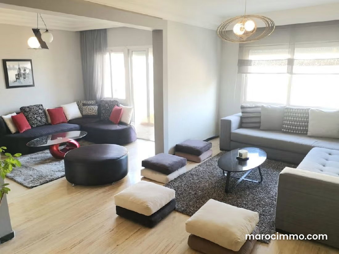 Furnished 110 sqm apartment for rent in Gauthier, Casablanca — Casablanca