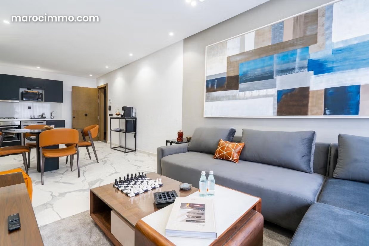 Furnished studio with terrace and garage, Les Princesses, Casablanca — Casablanca