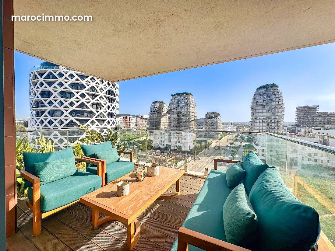 Appartement 200 m² meublé, 3 chambres, Casablanca Finance City — Casablanca