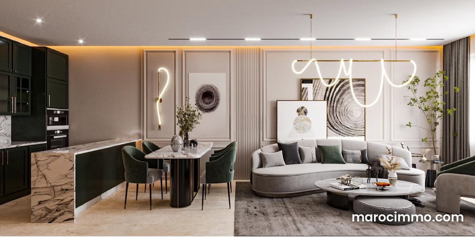 Studio lumineux avec garage, Maârif Extension, Casablanca — Casablanca