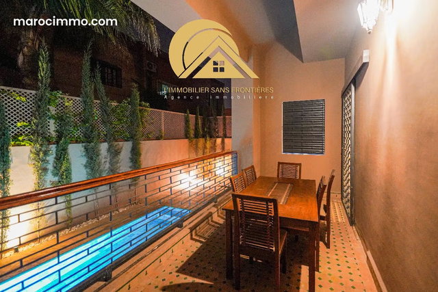 Villa vide à Targa, piscine privée jardin privé, Marrakech: à vendre — 3