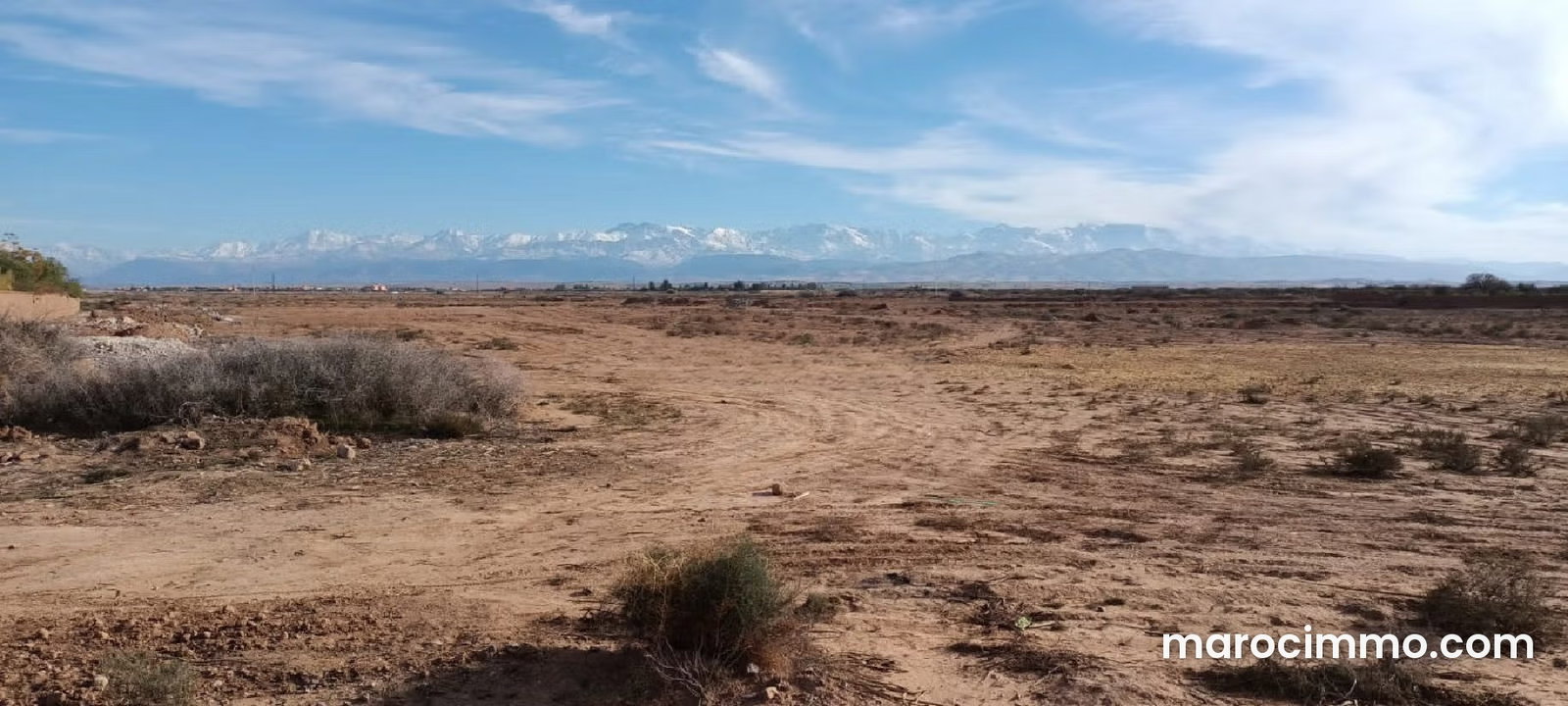 2-hectare plot with Atlas views for sale on Amezmiz Road, Marrakech — Marrakesh