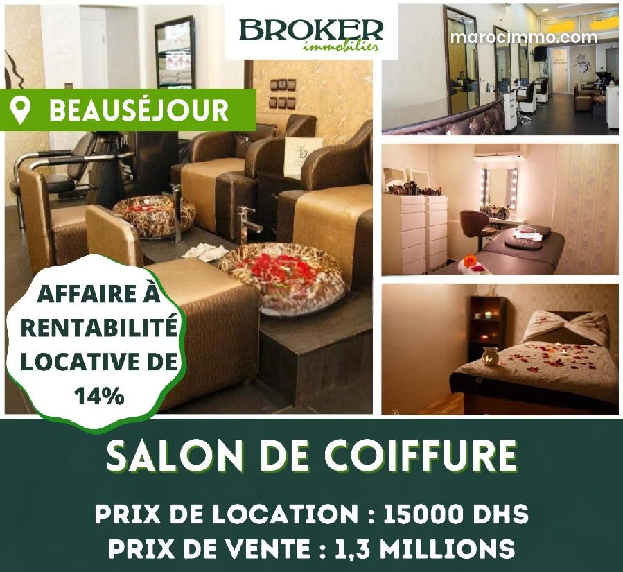 Local commercial 78 m², Beauséjour, Casablanca, idéal beauté — Casablanca