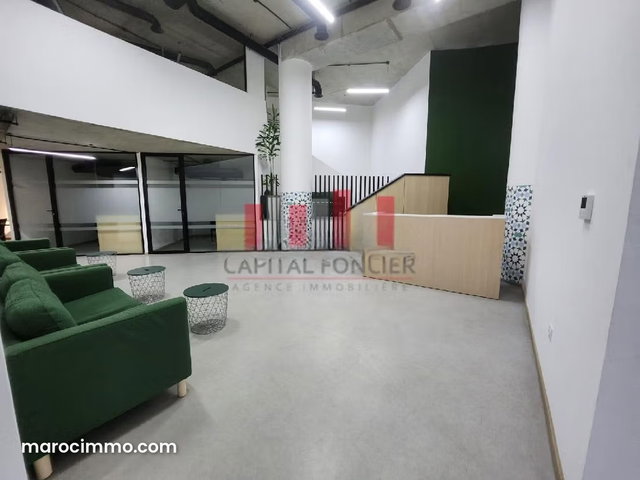 Plateau bureau ou espace Coworking de 500m2 à la location Route d’el Jadida — 2