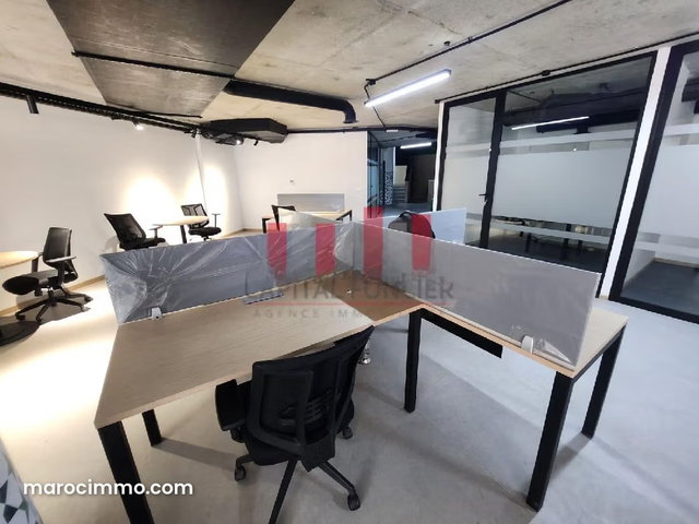 Plateau bureau ou espace Coworking de 500m2 à la location Route d’el Jadida — 5