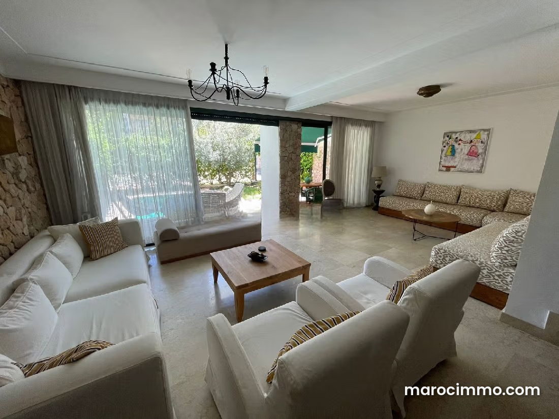 5-Bedroom Villa with Swimming Pool for Rent in Ville Verte, Bouskoura — Bouskoura