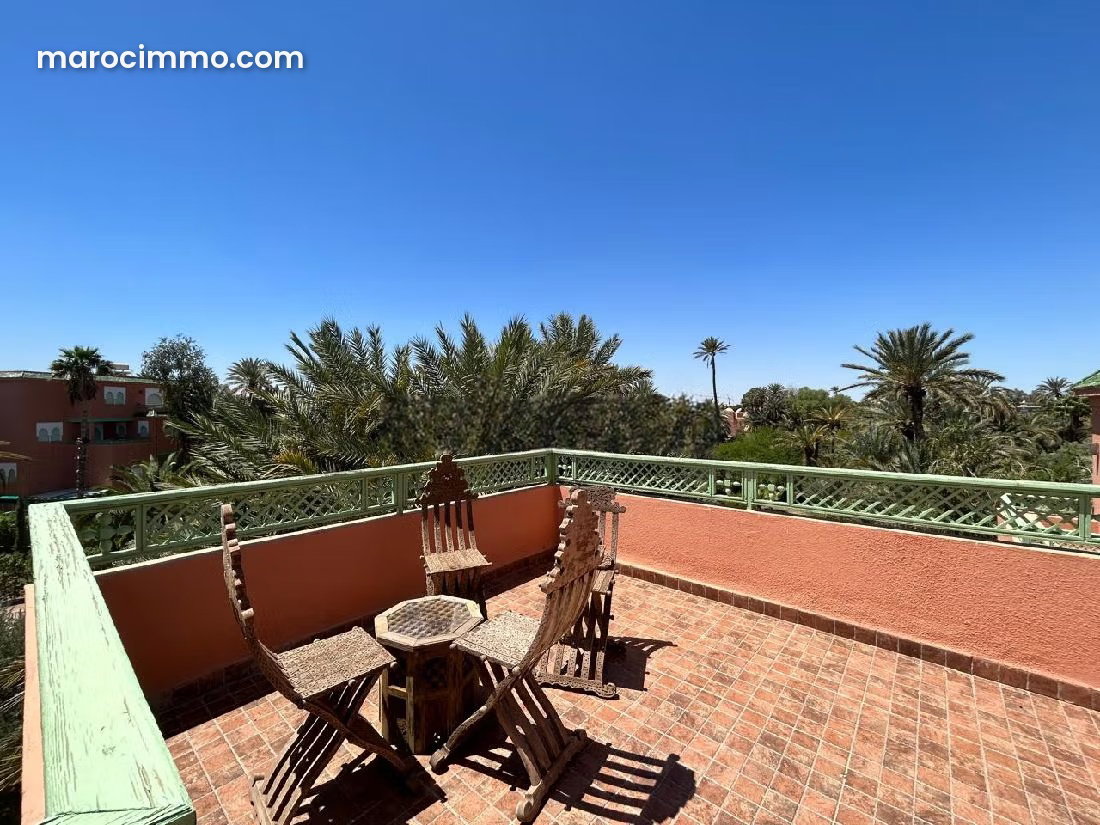 Appartement 220 m², terrasse et piscine, Palmeraie, Marrakech — Marrakech