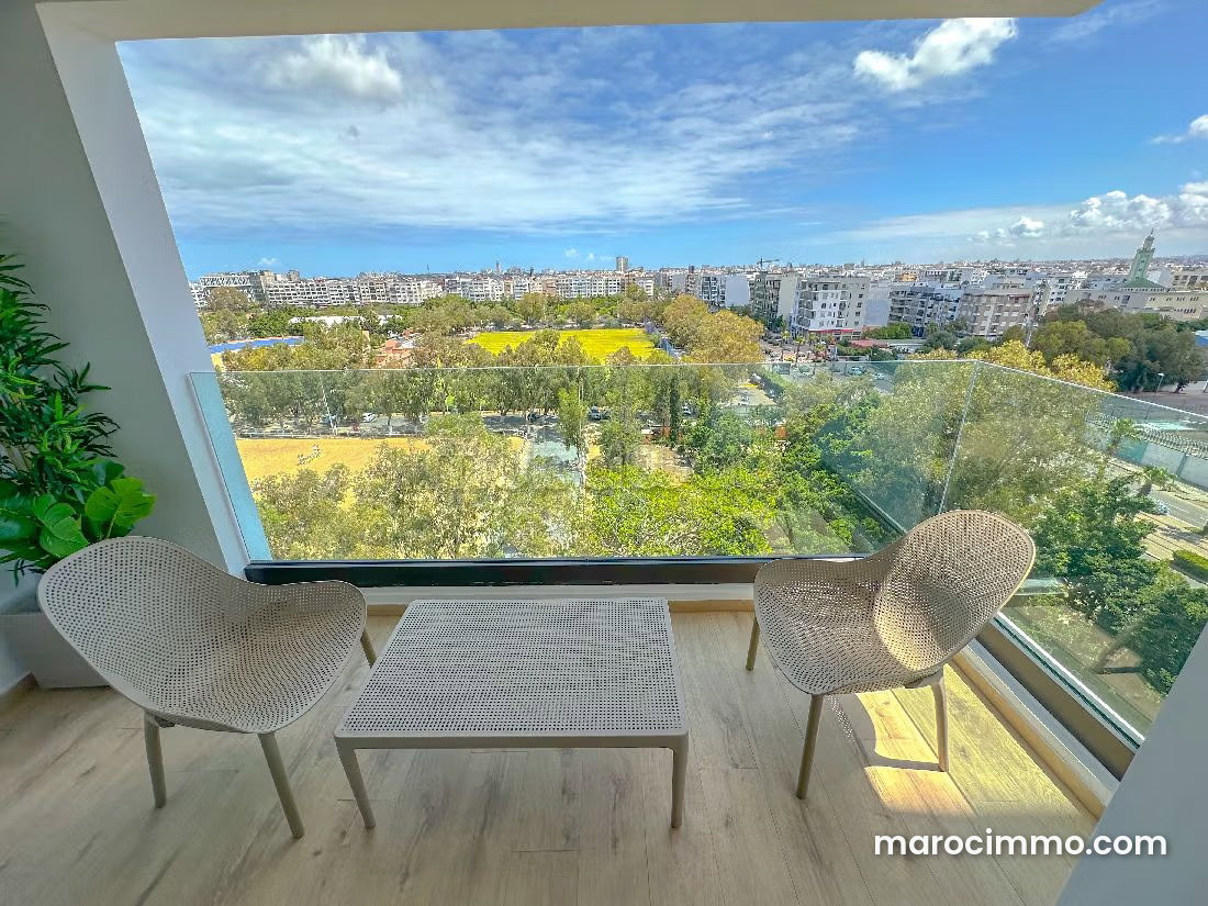 Furnished 77 sqm Studio Apartment, Casablanca Finance City, Panoramic View — Casablanca