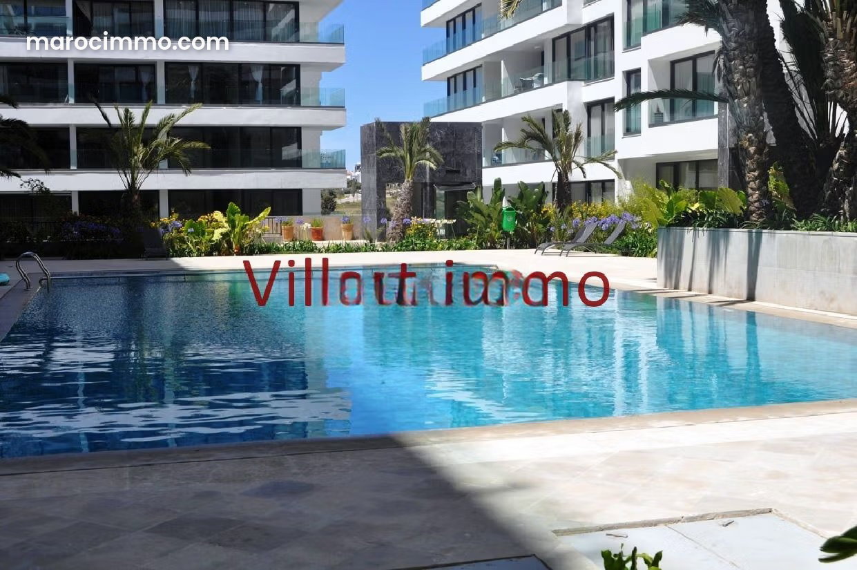 Appartement meublé avec piscine à louer à Sania Tanger — Tanger