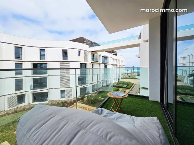 Exceptional 210m2 Furnished Modern Apartment for Rent with Terrace at Anfa Place — 2