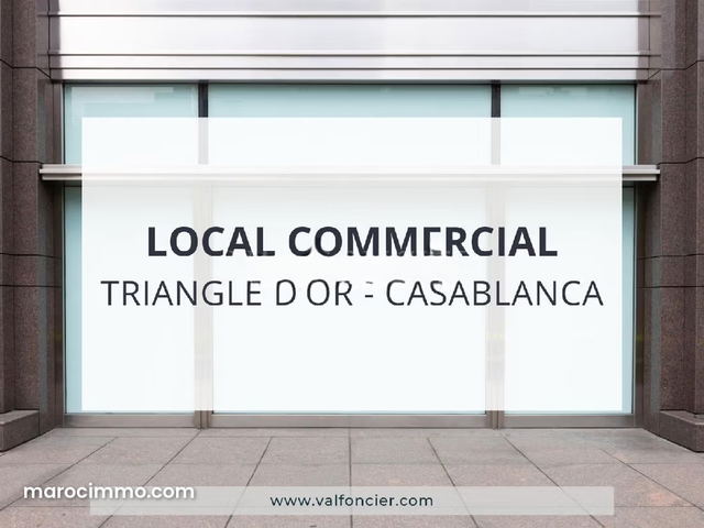Commercial Location 185m2 Golden Triangle, Casablanca — Casablanca
