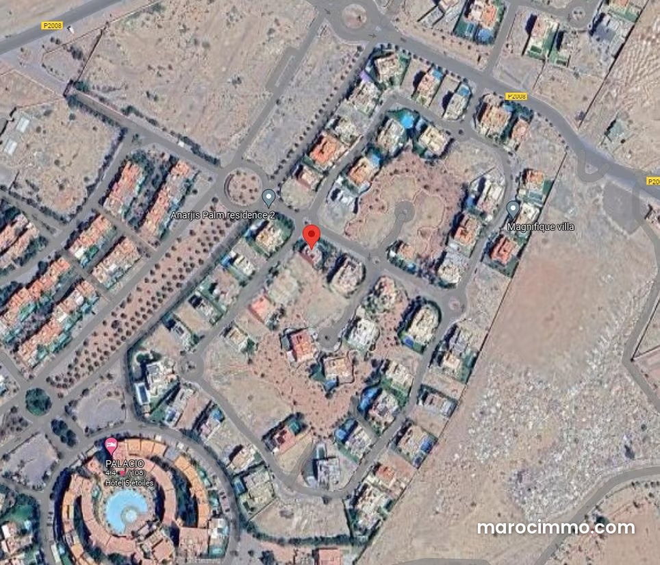 Terrain 611 m² à vendre, Palmeraie de Marrakech — Marrakech