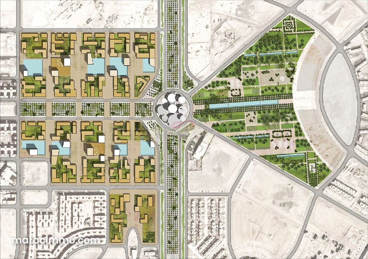 120 m² Semi-Commercial Plot at the Gates of Marrakech — Marrakesh