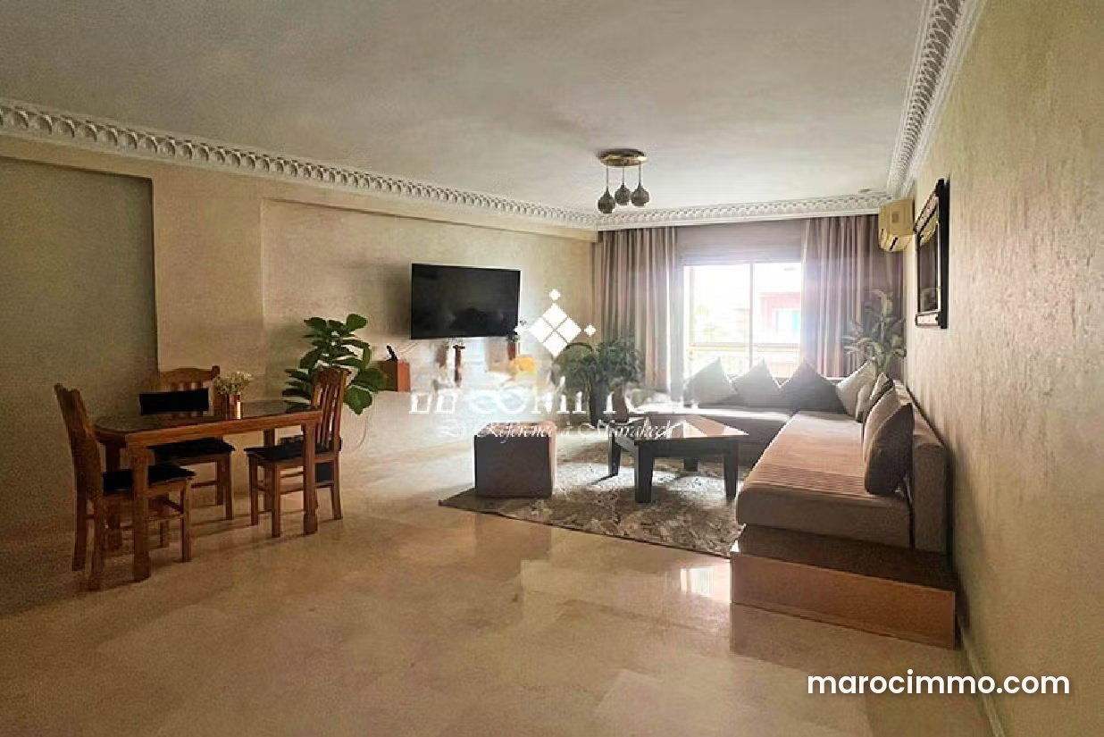 Furnished apartment with terrace and swimming pool in Gueliz, Marrakech — Marrakesh