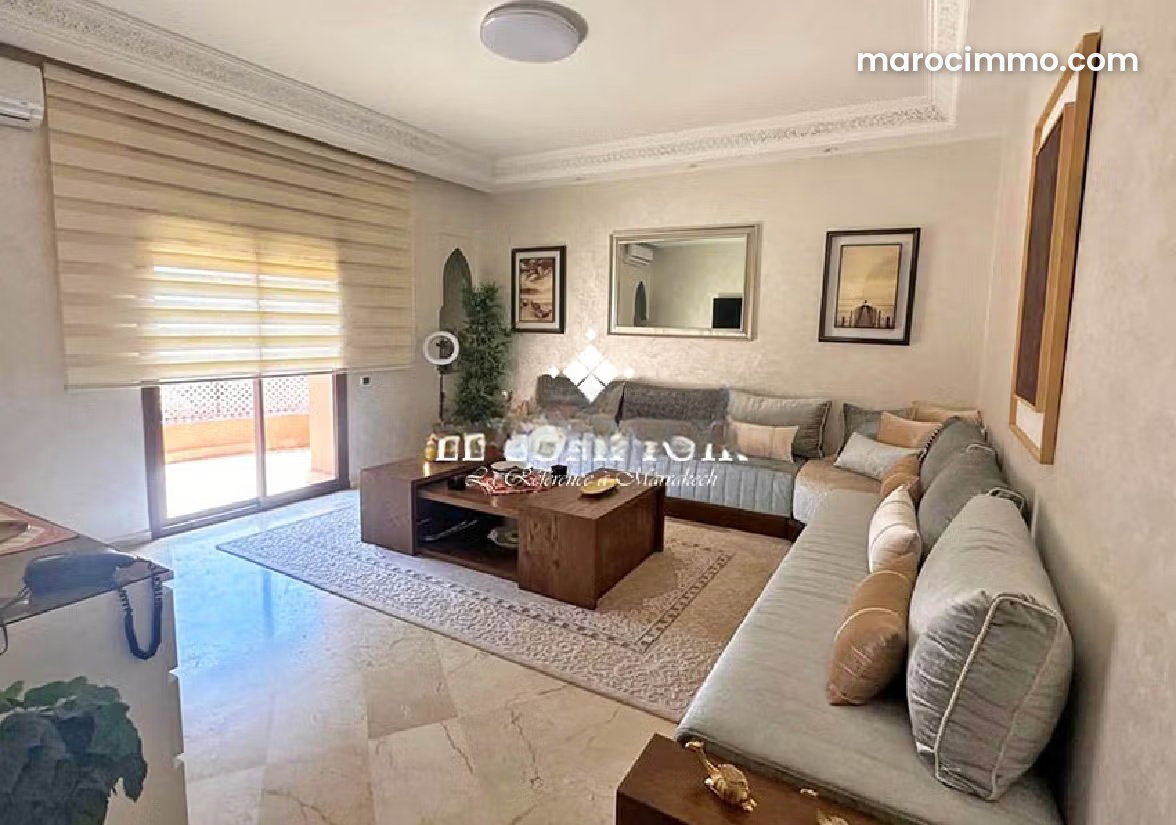 Furnished 86 sqm apartment, 2 bedrooms, Victor Hugo, Marrakech — Marrakesh