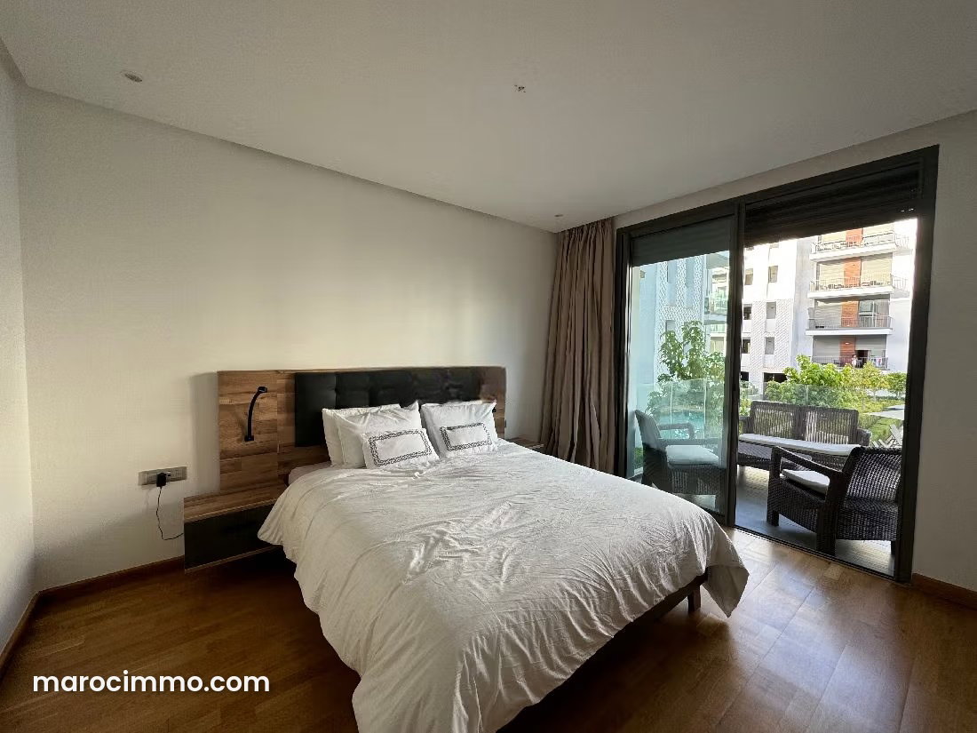 Furnished apartment with pool and terrace, Souissi, Rabat — Rabat