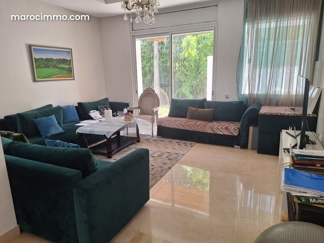 Vacant villa for rent – CGI Bouskoura, 4 bedrooms, pool and large 600 m² garden — 2