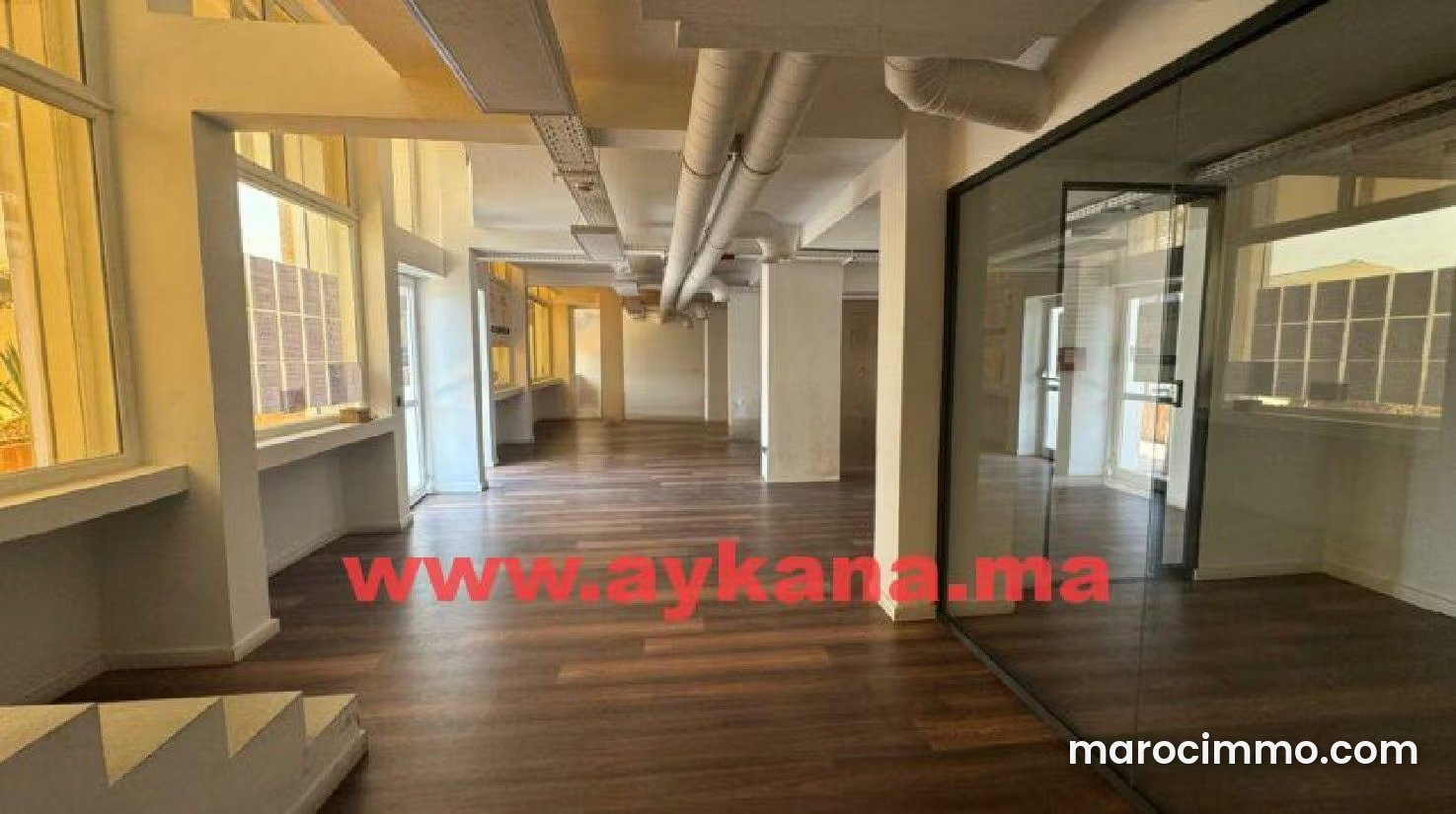 Bureau à louer à l'Agdal, Rabat : 400 m² sur deux niveaux — Rabat