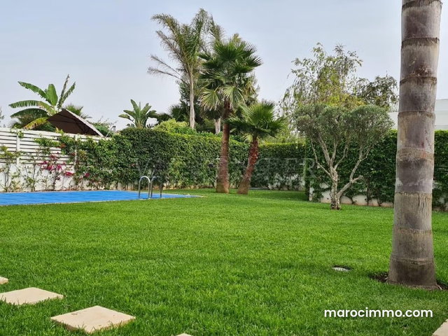 Location belle Villa meublée moderne 640m2 Ville verte Bouskoura — 2