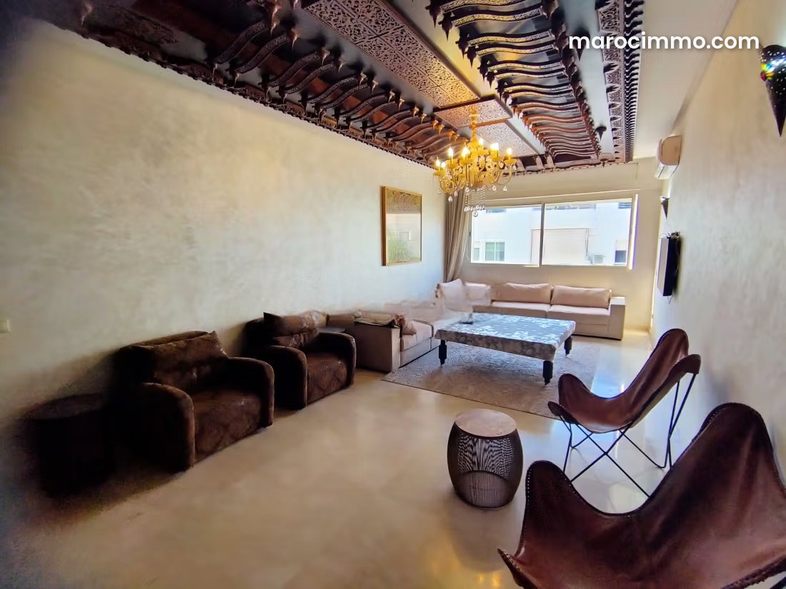 Furnished 170 m² Apartment, 3 Bedrooms with Terrace, Agdal, Rabat — Rabat