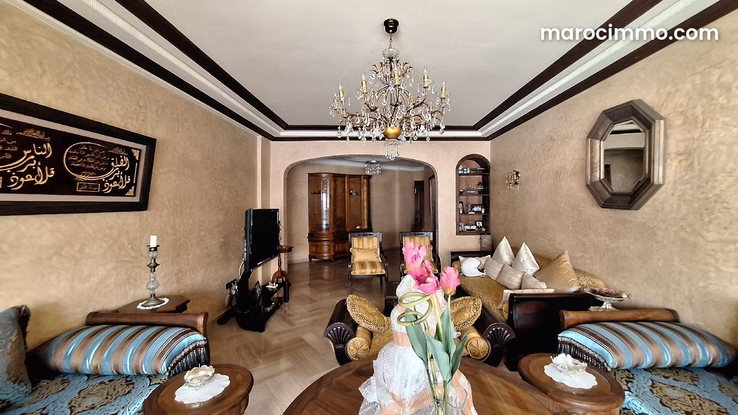 Appartement 3 chambres à Racine, Casablanca, vue sud — Casablanca