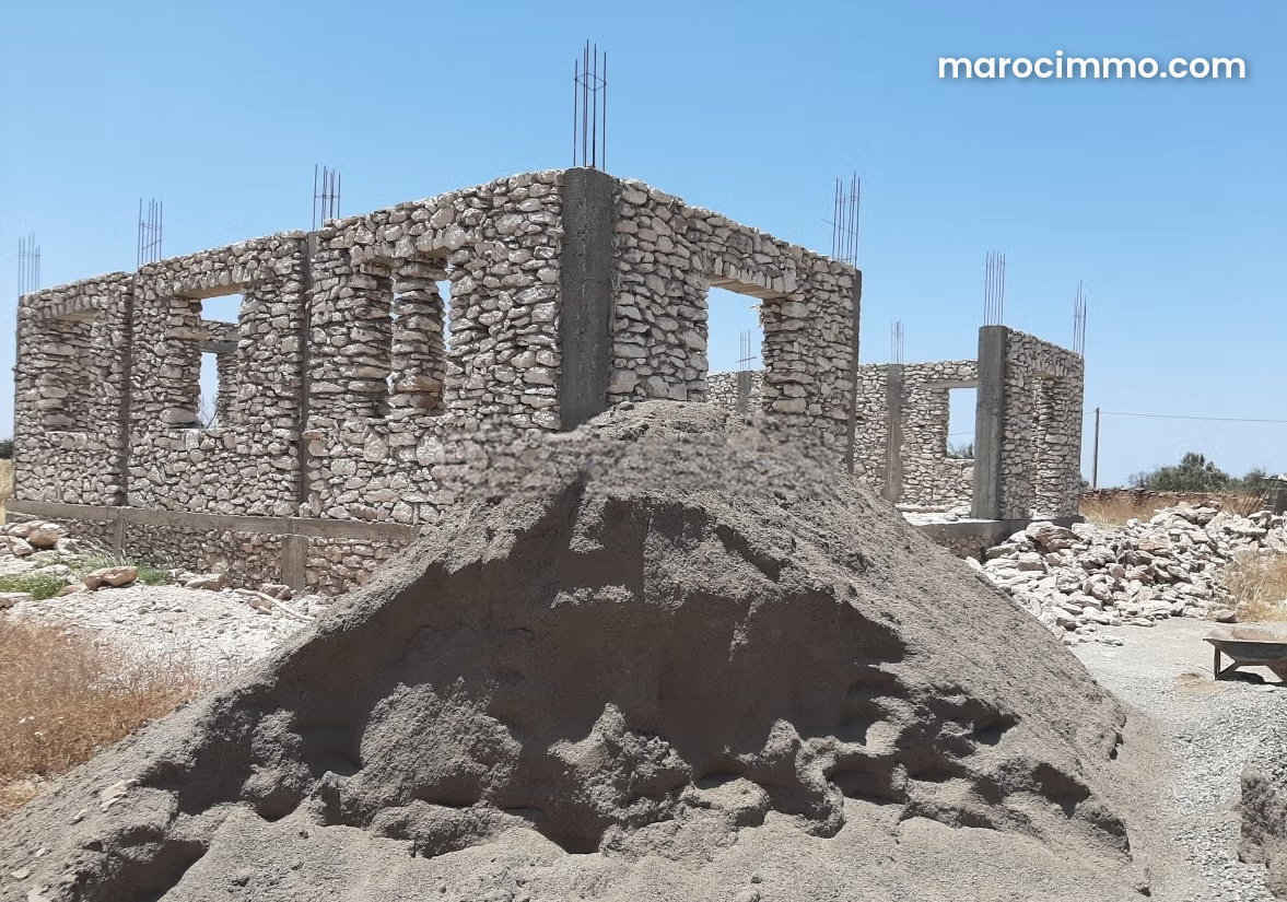 Terrain avec fondation et permis de construire à Essaouira — Essaouira