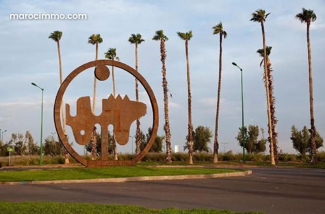 Lot de villa à vendre à janat azaitoun les oliviers Marrakech résidence fermée — Marrakech