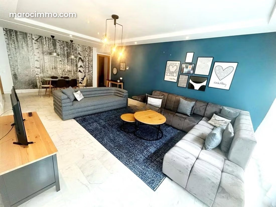 Furnished 100 m² Apartment, 2 Bedrooms, Palmier, Casablanca — Casablanca