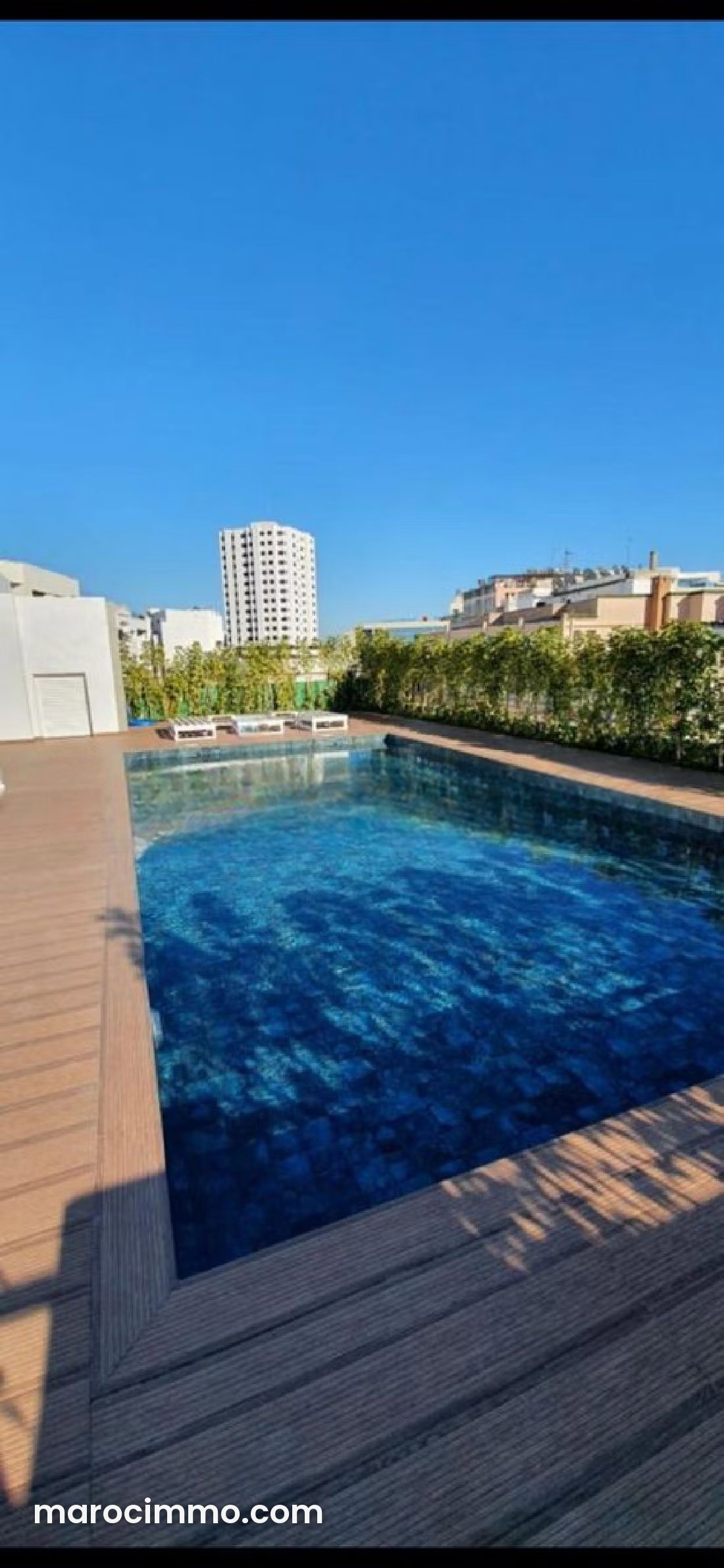 Furnished 110 m² Apartment, Palmier, Casablanca, Swimming Pool and Upscale Amenities — Casablanca