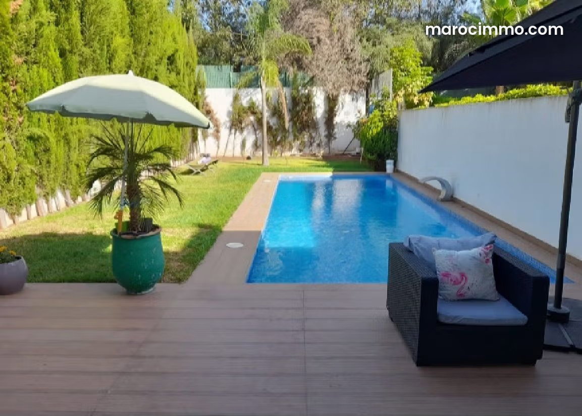 Luxury villa for rent in Ville Verte, Bouskoura — Bouskoura