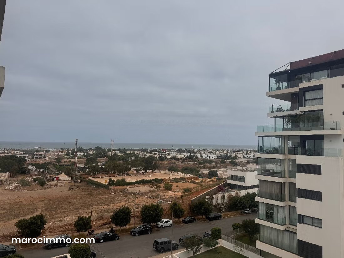 Furnished 155 m² Apartment with Sea View and Terrace, Aïn Diab, Casablanca — Casablanca