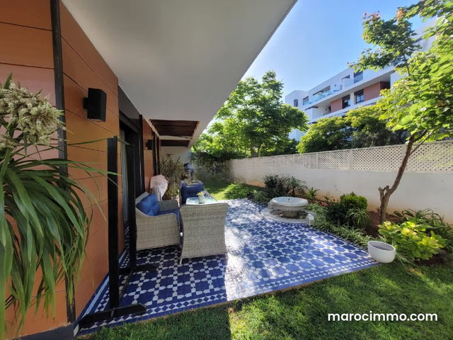 Rez de Jardin vide à louer Orangeraies Souissi — 3