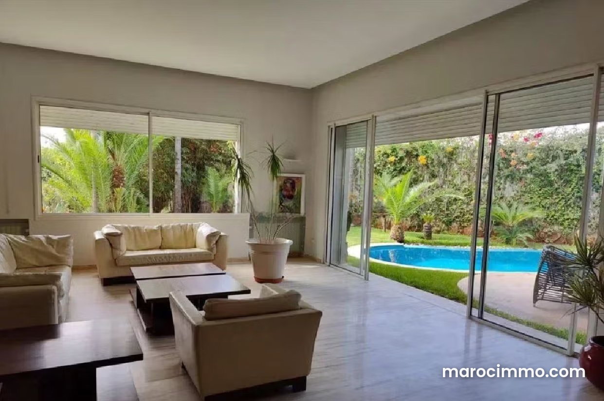 Furnished 655 sqm villa with sea views, pool and garden in Anfa, Casablanca — Casablanca