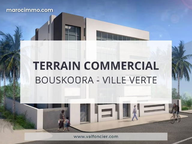 Terrain commercial à vendre 1003m2 – Ville Verte Bouskoura — Bouskoura