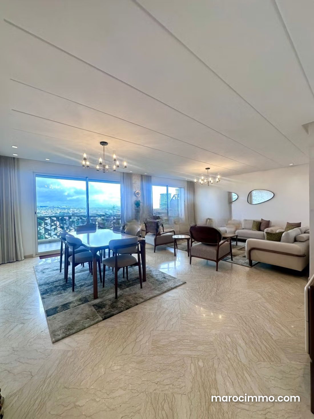 Furnished 141 sqm Apartment, 3 Bedrooms, Casablanca Finance City — Casablanca