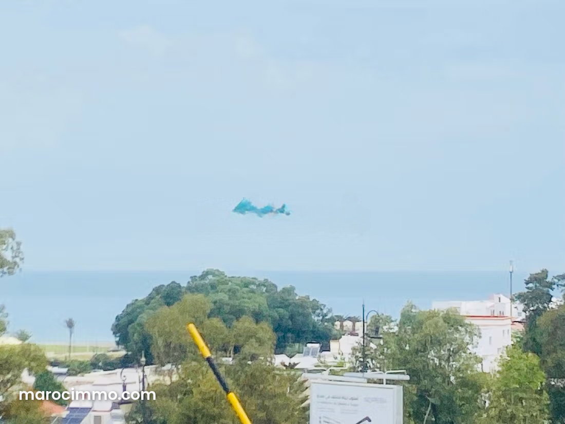 شقة مفروشة بإطلالة بحرية للإيجار في مالاباطا طنجة — طنجة