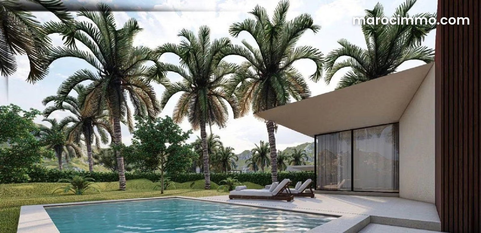 Villa 900 m² sur 1 hectare, Route d'Amezmiz, Marrakech — Marrakech