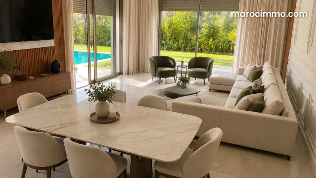 Splendide villa meublée de 1000m2 à El Menzeh — 2