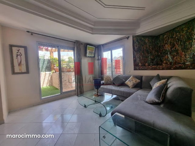 Superbe appartement meuble a louer – belle terrasse – racine — 4