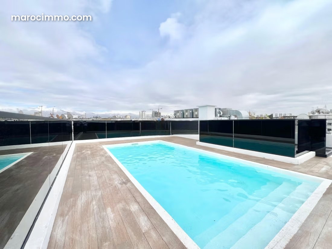 Furnished studio with swimming pool, Racine, Casablanca — Casablanca