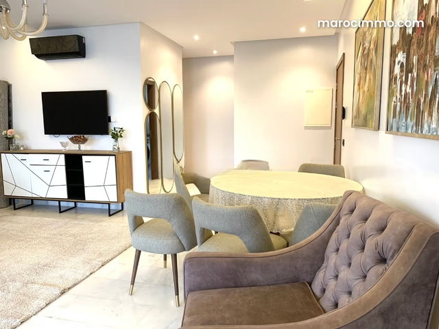 Superbe appartement à louer à Casablanca Finance City. Superficie 100 m². Bien meublé — 5