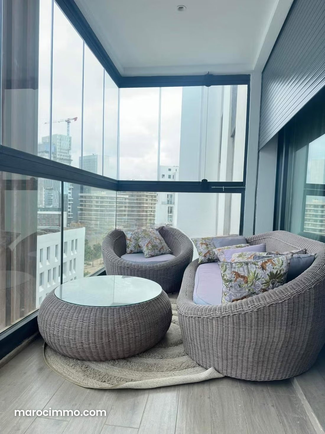 Appartement meublé 100 m² au cœur de Casablanca Finance City — Casablanca