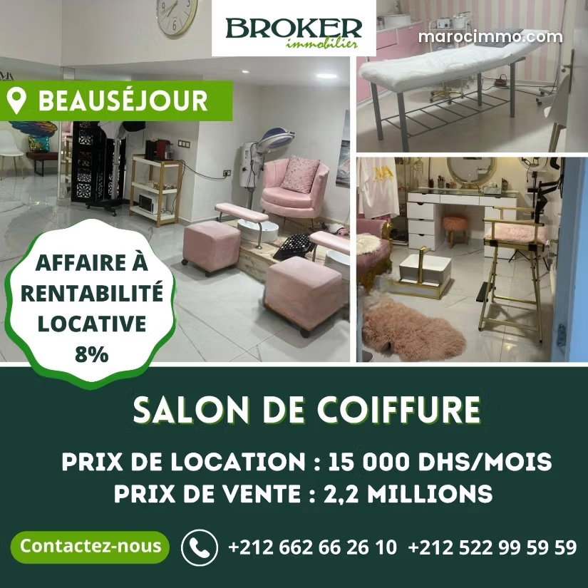 Local commercial 185 m² à Beauséjour Casablanca — Casablanca