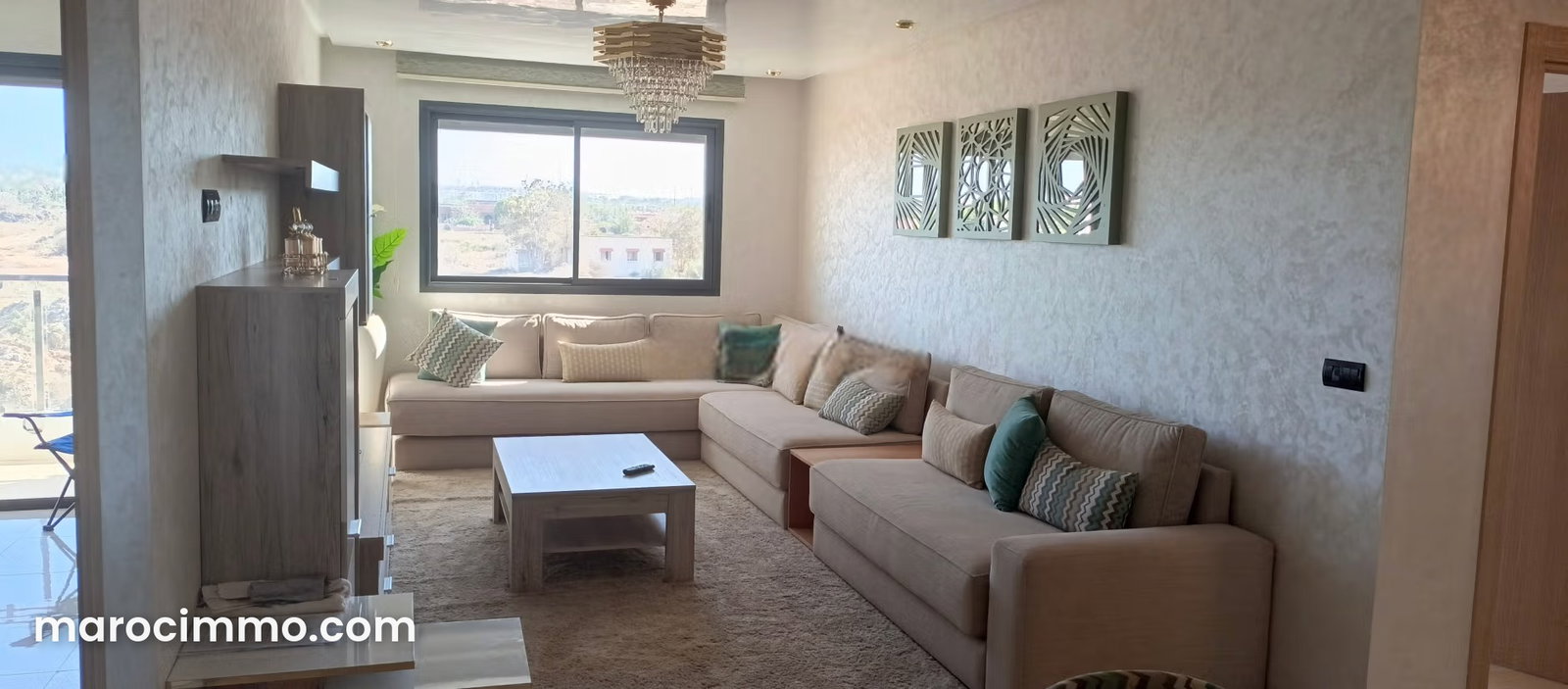 Appartement 3 chambres meublé avec vue mer, Harhoura, Temara — Temara