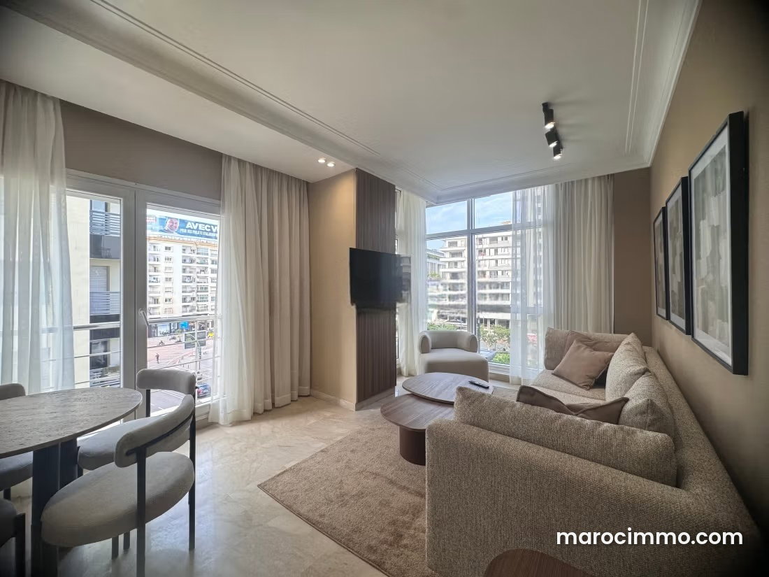 Appartement meublé 2 chambres, Racine, Casablanca — Casablanca