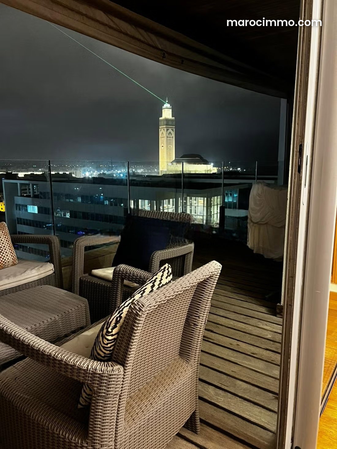 Appartement meublé vue mer à Casablanca Marina, à louer — Casablanca